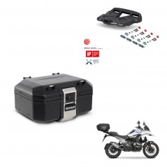 SHAD Baul trasero + soporte montaje parrilla TR37 TERRA BLACK EDITION KIT-484037