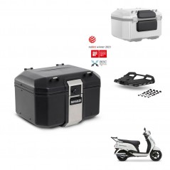 SHAD Baul trasero + soporte montaje parrilla accesorios TR48 TERRA BLACK EDITION KIT-484505
