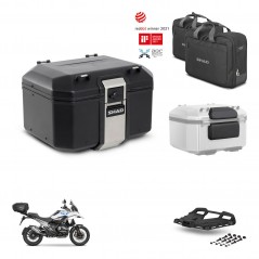 SHAD Baul trasero + soporte montaje parrilla accesorios TR48 TERRA BLACK EDITION KIT-484532