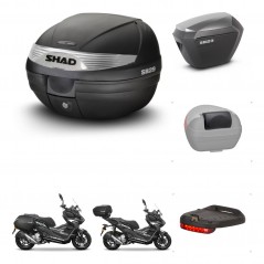 SHAD SH23 alu suitcases + mounting bracket SH29 trunk accessories KIT-485895