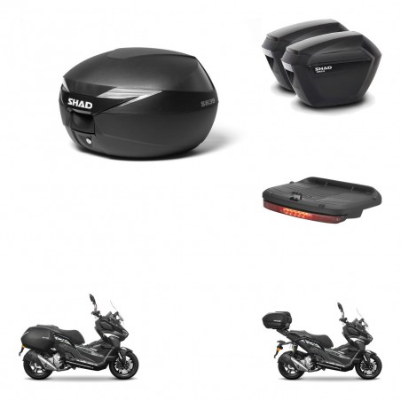 SHAD Maletas sh23 + soporte montaje Baul maleta accesorios KIT-485928