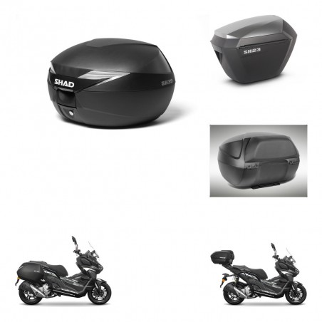 SHAD Maletas sh23 alu + soporte montaje Baul maleta accesorios KIT-485937