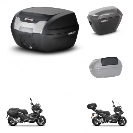 SHAD Maletas sh23 alu + soporte montaje baul SH40 accesorios KIT-485949