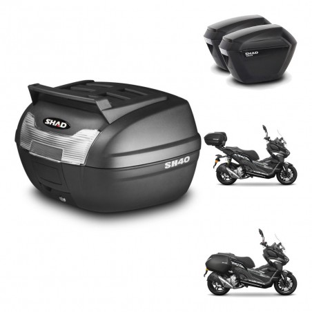 SHAD Maletas sh23 + soporte montaje baul SH40 parrilla superior KIT-485952