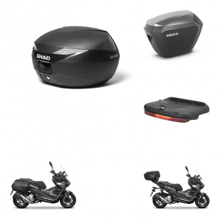 SHAD Maletas sh23 alu + soporte montaje Baul maleta accesorios KIT-485971