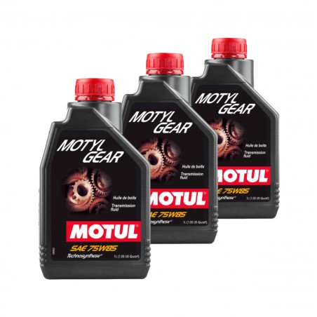 TUDETIC Kit de 3x Aceite Transmisión MOTYLGEAR HD 80W110 y 75W85 KT-139