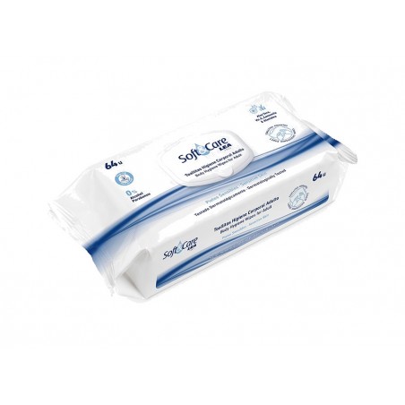 VARIOS Body hygiene wipes for adults SOFT CARE LEA 64UDS 06073