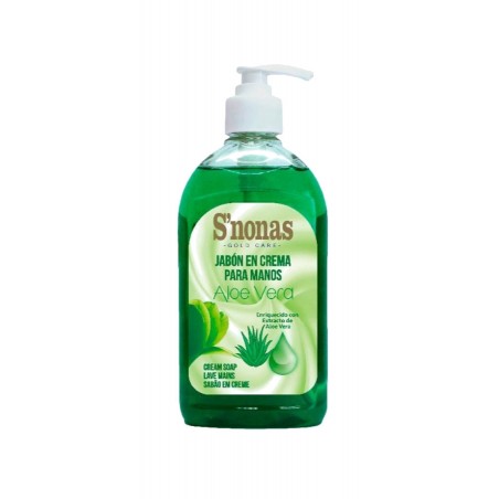 VARIOS Jabón de manos con aloe vera SNONAS 500 ML 06082
