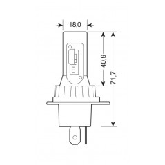 LAMPA Lámpara bombilla halo led 15W SERIE 11 QUICK-FIT H4 2U LAM57807
