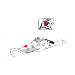 LAMPA Self-rolling lashing with double hook 2,5X300 CM 600KG LAM60141