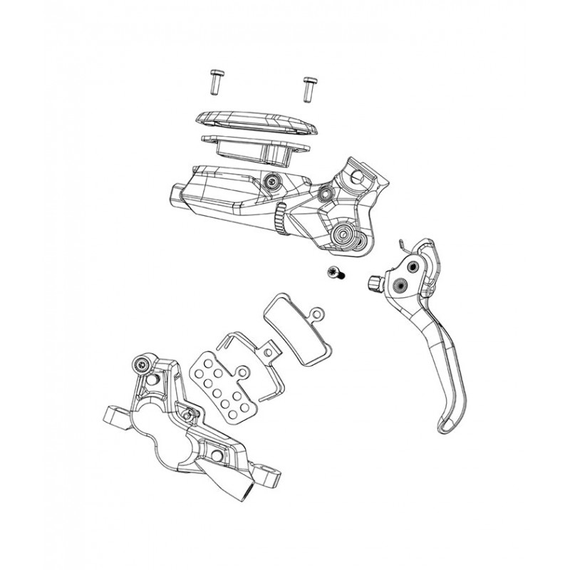 SRAM Leva freno aluminio PARA MAVEN ULTIMATE/SILVER A1 108218