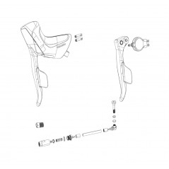 SRAM Left disc brake/shift lever replacement kit (includes handrest) APEX ETAP AXS 107927