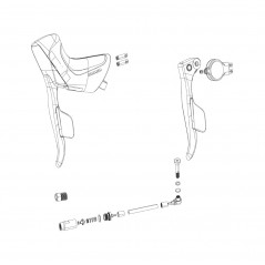 SRAM Left disc brake and shift lever kit APEX ETAP AXS 107929