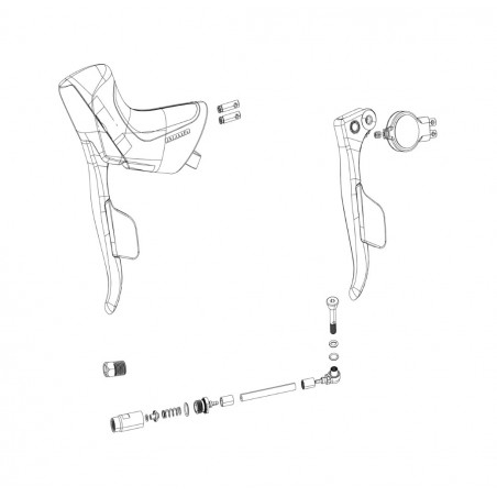 SRAM Left disc brake and shift lever kit APEX ETAP AXS 107929