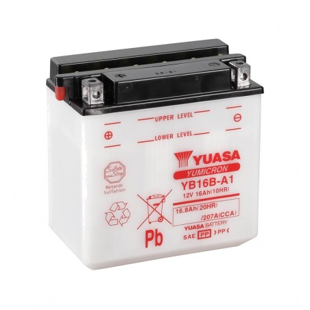 YUASA Battery with electrolyte YB16B-A1 COMBIPACK 1113594
