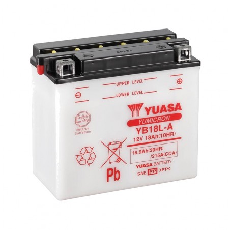 YUASA Batería con electrolito YB18L-A COMBIPACK 1113595