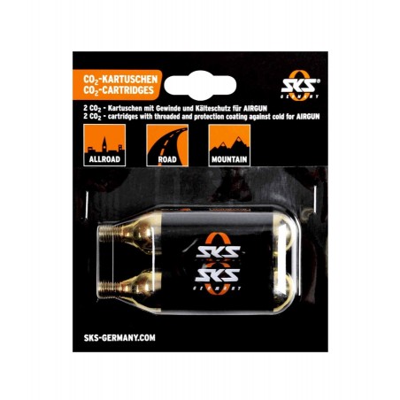 SKS Bottle cartridge with thread 16G SET FOR AIRBUSTER THREADED 2 CO2 4002556121518