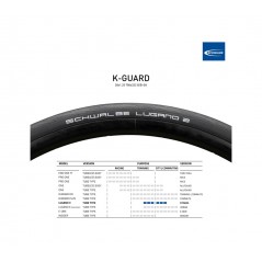 SCHWALBE Tire for bicycle LUGANO II K-GUARD 28X1.25 700X32C B/B-SK 4026495863438
