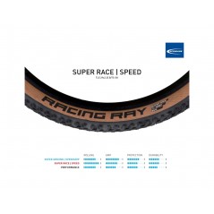 SCHWALBE Tire for bicycle RACING RAY EVO SUPER RACE TLE 29X2.35 B/TS-SK TUBELESS READY 4026495880398