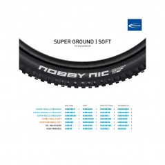 SCHWALBE Tire for bicycle NOBBY NIC EVO SUPER GROUND TLE 29X2.40 B/B-SK 4026495901239