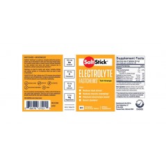 SALTSTICK Fast-acting orange flavor energy pills FASTCHEWS 60U 793888979338