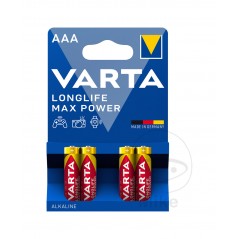 VARTA Pack of 4 small batteries AAA LONGLIFE MAX POWER 156.01.24