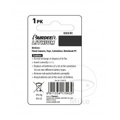 PAIRDEER Lithium button battery CR2016 1566751 156.60.07