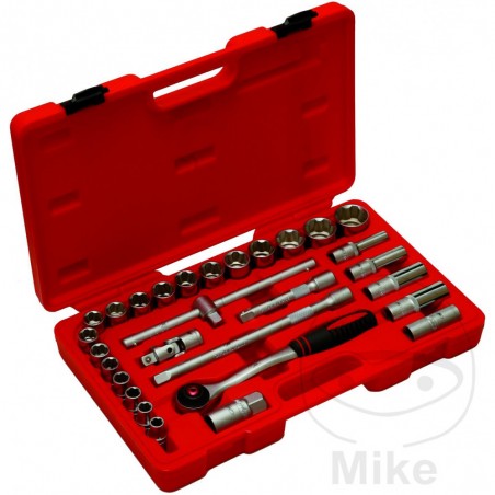 JMP Juego llaves de vaso y puntas destornillador 29 piezas 1/2 605.55.78
