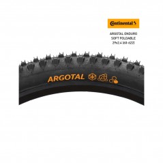 CONTINENTAL Cubierta neumatico para bicicleta ARGOTAL ENDURO SOFT TR 29 X 2.4 4019238068078
