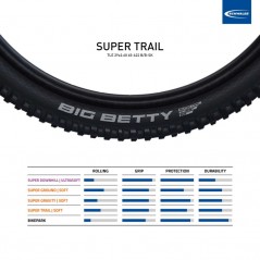 SCHWALBE Tire for bicycle BIG BETTY EVO SUPER TRAIL TLE 29X2.60 B/B-SK 4026495880930