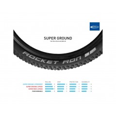 SCHWALBE Tire for bicycle ROCKET RON EVO SUPER GROUND TLE 29X2.35 B/B-SK TUBELESS READY 4026495911276