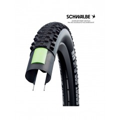 SCHWALBE Cubierta neumático reforzado para bicicleta de montaña SMART SAM PLUS PERF DD GREENGUARD 27.5X2.25 B/B-SK+RT 4026495911