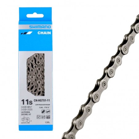 SHIMANO Cadena para bicicleta CN-HG701 11V 138 LINKS 4524667906797