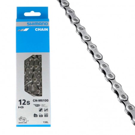 SHIMANO Cadena para bicicleta CN-M6100 12V 138 LINKS 4550170618810