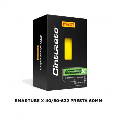 PIRELLI Cámara inteligente para neumáticos CINTURATO™ SMARTUBE X 40/50-622 60MM VALVE 8019227436174