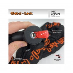 GLOBAL-LOCK Integrated chain anti-theft with disc key 10X1500 5728801