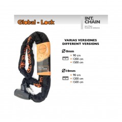 GLOBAL-LOCK Integrated chain anti-theft with disc key 10X1500 5728801