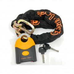 GLOBAL-LOCK Anti-theft chain + padlock kit 10X10X1500 CITY PAD 13X72X103 5728451