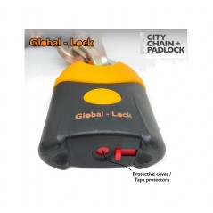 GLOBAL-LOCK Anti-theft chain + padlock kit 10X10X1500 CITY PAD 13X72X103 5728451