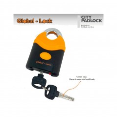 GLOBAL-LOCK Padlock with disc key 13X72X103 CITY PAD 5728757