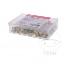 JMP Pack of 100 flat plug female cable connectors 1.0-2.5 6.3 MM ALTN: 1580837 158.07.80