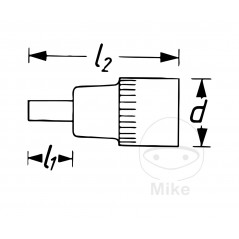 HAZET torx screwdriver bit 1/4 T30 608.33.64