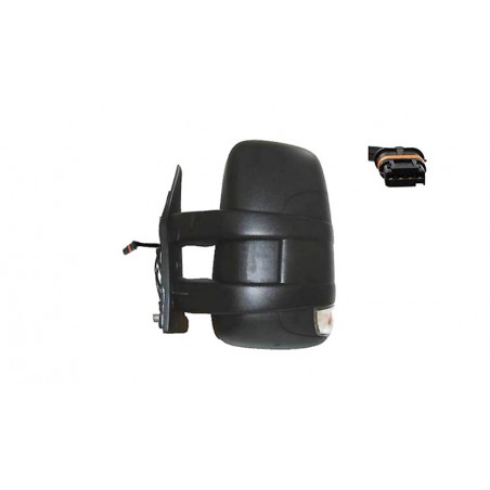 IPARLUX Espejo retrovisor completo izquierdo angulo muerto manual convexo con intermitente sonda brazo corto 21421217