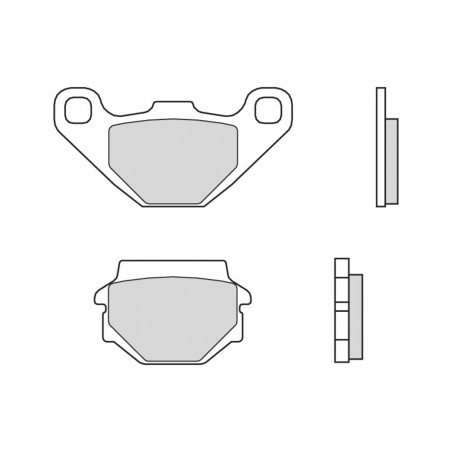Organic brake pads 07YA54CC