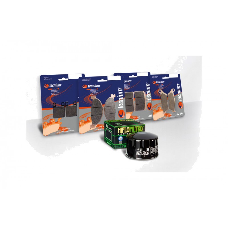 BIHR Oil filter and brake pad maintenance kit 3031185