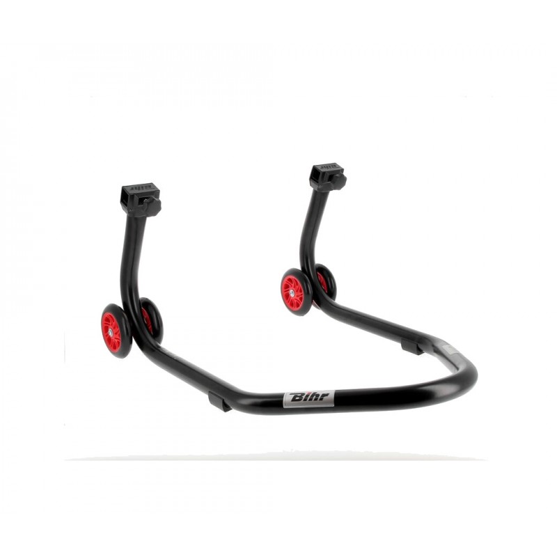 BIHR Rear stand with colored support and red wheels HOME TRACK 'V' 3032100