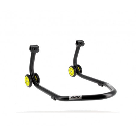 BIHR Rear stand with colored support and yellow wheels HOME TRACK 'V' 3032119