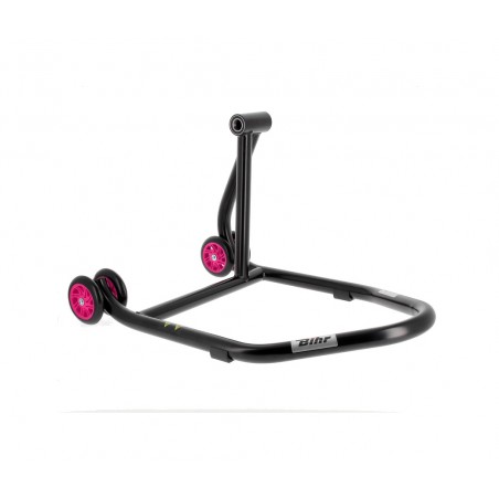 BIHR Right single arm easel with pink wheels MONO-STAND HOME TRACK 3032121