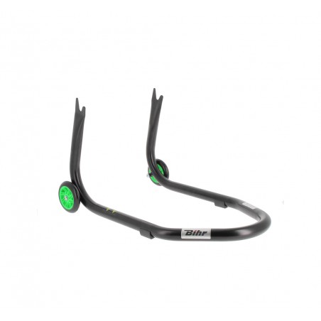 BIHR Rear stand support for diabolos colored green wheels HOME TRACK 'V' 3032141