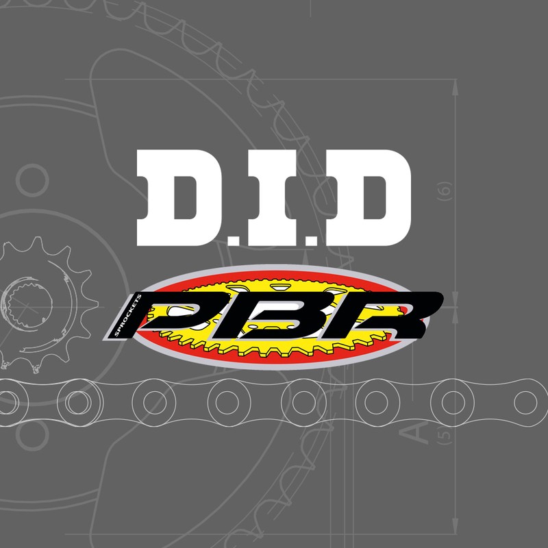 DID Chain kit with rear sprocket for competition and self-cleaning 520ERT3 13/50 RACING ULTRA-LIGHT DID/PBR 3042167